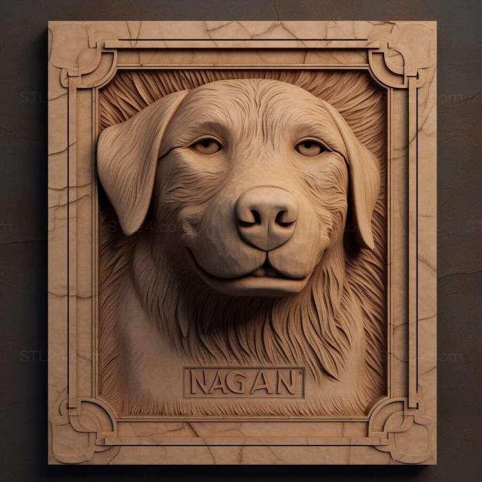 Природа и животные (Собака святого нагази 2, NATURE_4690) 3D модель для ЧПУ станка